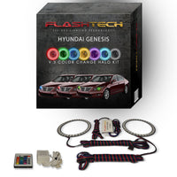 Hyundai Genesis Sedan V.3 Fusion Color Change LED Halo Headlight Kit 2009-2011