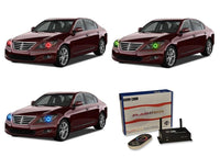 Hyundai Genesis Sedan V.3 Fusion Color Change LED Halo Headlight Kit 2009-2011