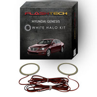 Hyundai Genesis Sedan White LED Halo Headlight Kit 2009-2011