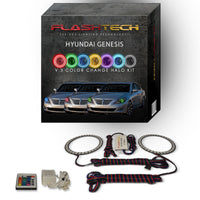 Hyundai Genesis Sedan V.3 Fusion Color Change LED Halo Headlight Kit 2012-2014