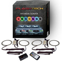 Hyundai Sonata V.3 Fusion Color Change LED Halo Headlight Kit 2002-2005