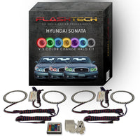 Hyundai Sonata V.3 Fusion Color Change LED Halo Headlight Kit 2002-2005