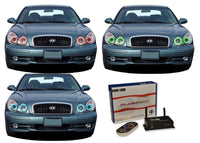Hyundai Sonata V.3 Fusion Color Change LED Halo Headlight Kit 2002-2005