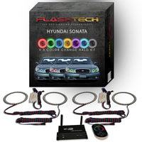 Hyundai Sonata V.3 Fusion Color Change LED Halo Headlight Kit 2002-2005