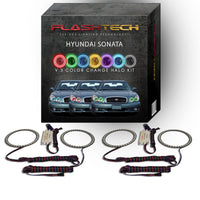 Hyundai Sonata V.3 Fusion Color Change LED Halo Headlight Kit 2002-2005