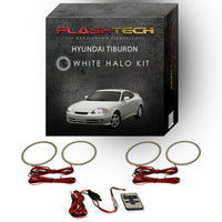 Hyundai Tiburon White LED Halo Headlight Kit 2003-2004
