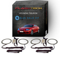 Hyundai Tiburon V.3 Fusion Color Change LED Halo Headlight Kit 2005-2006