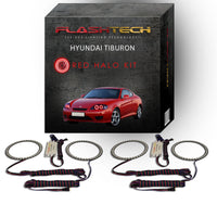 Hyundai Tiburon V.3 Fusion Color Change LED Halo Headlight Kit 2005-2006