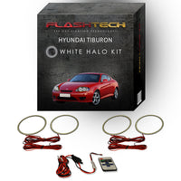 Hyundai Tiburon White LED Halo Headlight Kit 2005-2006