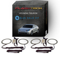 Hyundai Tiburon V.3 Fusion Color Change LED Halo Headlight Kit 2007-2008