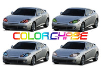 Hyundai Tiburon ColorChase LED Halo Headlight Kit 2007-2008