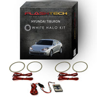 Hyundai Tiburon White LED Halo Headlight Kit 2007-2008