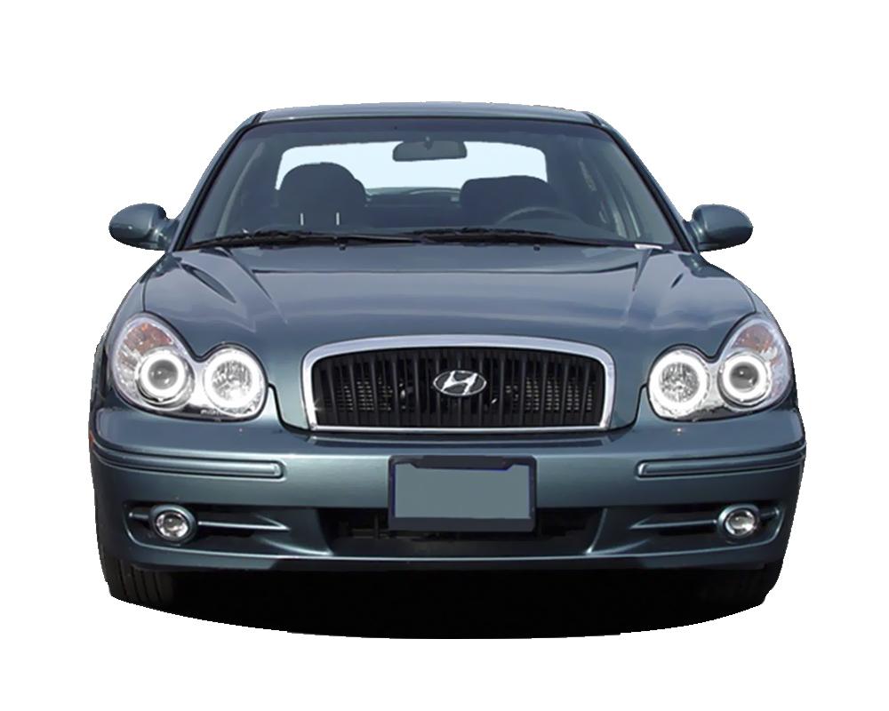 Hyundai Sonata White LED Halo Headlight Kit 2002-2005