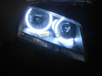 Dodge Avenger White Headlight & LED Halo Fog Light Kit 2008-2010