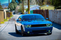 Dodge Challenger Multi Color Change External Waterproof LED Halo HeadLight Fog Light Kit 2008-2014