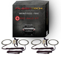 Infiniti FX35 / FX45 V.3 Fusion Color Change LED Halo Headlight Kit 2005-2010