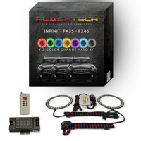 Infiniti FX35 / FX45 V.3 Fusion Color Change LED Halo Fog Light Kit 2005-2010