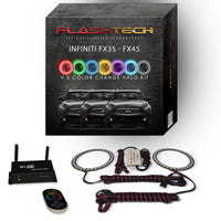 Infiniti FX35 / FX45 V.3 Fusion Color Change LED Halo Fog Light Kit 2005-2010
