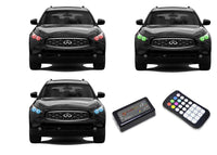 Infiniti FX35 / FX45 V.3 Fusion Color Change LED Halo Headlight Kit 2005-2010