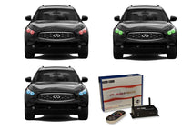 Infiniti FX35 / FX45 V.3 Fusion Color Change LED Halo Headlight Kit 2005-2010