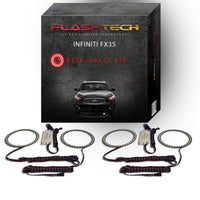 Infiniti FX35 V.3 Fusion Color Change LED Halo Headlight Kit 2009-2012