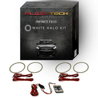 Infiniti FX35 White LED Halo Headlight Kit 2009-2012