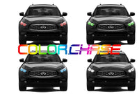 Infiniti FX37 ColorChase LED Halo Headlight Kit 2013-2017