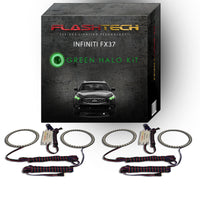 Infiniti FX37 V.3 Fusion Color Change LED Halo Headlight Kit 2013-2017