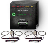 Infiniti FX50 V.3 Fusion Color Change LED Halo Headlight Kit 2009-2012