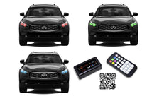 Infiniti FX50 V.3 Fusion Color Change LED Halo Headlight Kit 2009-2012