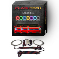 Infiniti G35 Coupe V.3 Fusion Color Change LED Halo Headlight Kit 2006-2008
