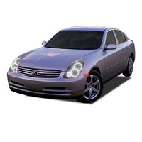 Infiniti G35 Sedan White LED Halo Headlight Kit 2003-2004