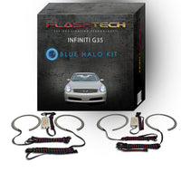 Infiniti G35 Sedan V.3 Fusion Color Change LED Halo Headlight Kit 2005-2006