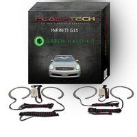 Infiniti G35 Sedan V.3 Fusion Color Change LED Halo Headlight Kit 2005-2006