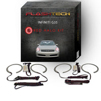 Infiniti G35 Sedan V.3 Fusion Color Change LED Halo Headlight Kit 2005-2006