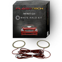 Infiniti G35 Sedan White LED Halo Headlight Kit 2007-2009