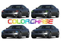 Infiniti G37 Coupe ColorChase LED Halo Headlight Kit 2008-2013