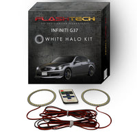 Infiniti G37 Sedan White LED Halo Headlight Kit 2007-2009