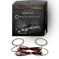 Infiniti G37 Sedan White LED Halo Headlight Kit 2007-2009