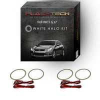 Infiniti G37 Sedan White LED Halo Headlight Kit 2010-2013