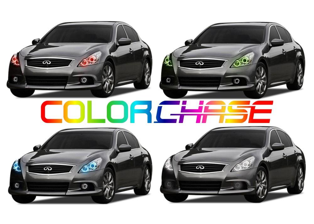 Infiniti Q40 ColorChase LED Halo Headlight Kit 2014-2015