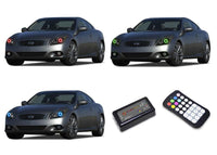 Infiniti Q60 V.3 Fusion Color Change LED Halo Headlight Kit 2014-2015