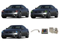 Infiniti Q60 V.3 Fusion Color Change LED Halo Headlight Kit 2014-2015