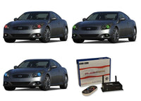 Infiniti Q60 V.3 Fusion Color Change LED Halo Headlight Kit 2014-2015