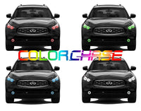 Infiniti FX35 ColorChase LED Halo Headlight and Fog Light Kit 2009-2012