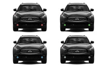 Infiniti FX35 V.3 Fusion Color Change LED Halo Fog Light Kit 2009-2012