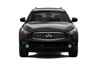 Infiniti FX35 V.3 Fusion Color Change LED Halo Fog Light Kit 2009-2012