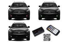 Infiniti FX50 V.3 Fusion Color Change LED Halo Fog Light Kit 2009-2012