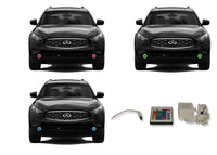 Infiniti FX35 V.3 Fusion Color Change LED Halo Fog Light Kit 2009-2012