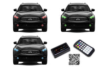Infiniti FX35 V.3 Fusion Color Change LED Halo Headlight and Fog Light Kit 2009-2012